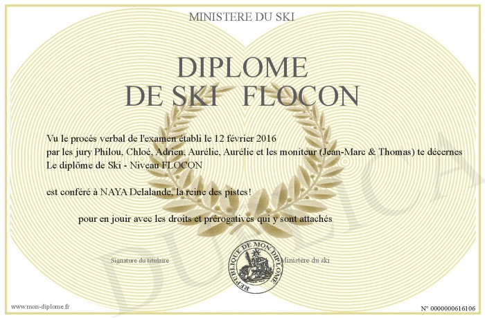diplome ski